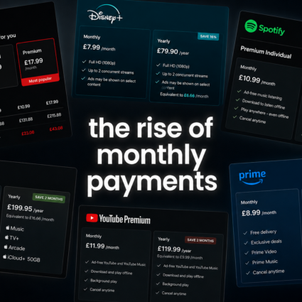 Rise of monthly payments
